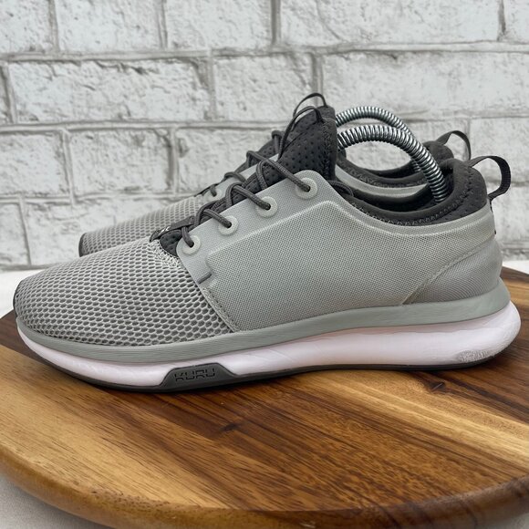 Kuru Atom Cloud Womens Sz. 9 M Gray White Pain Relief Walking Comfort Shoes - Picture 2 of 15